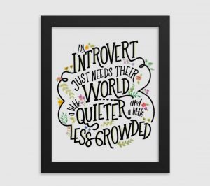 gifts for introverts framed art quieter