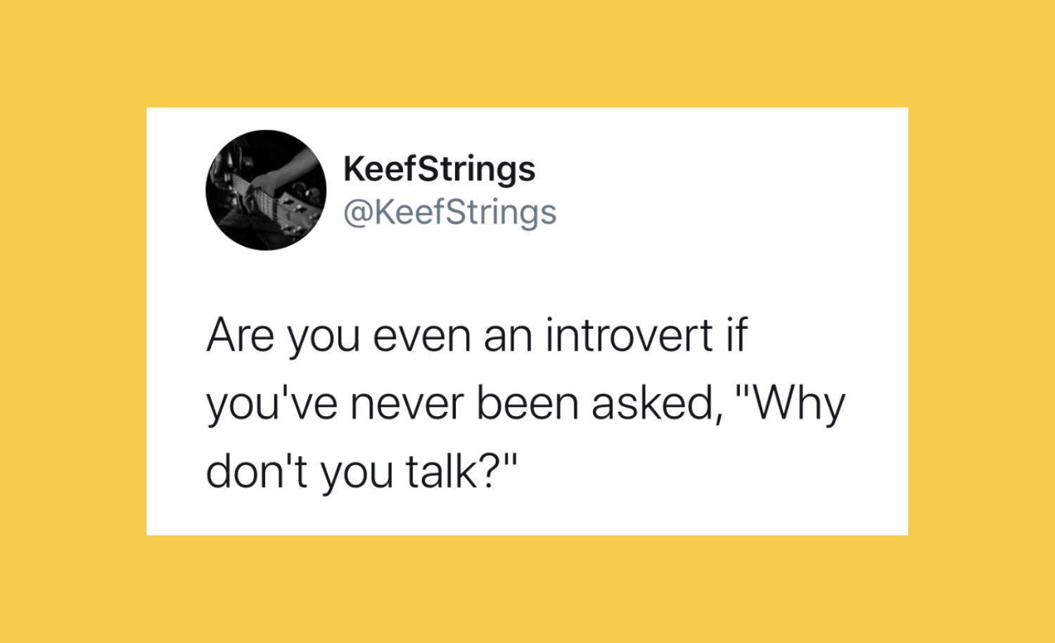 a funny introvert tweet