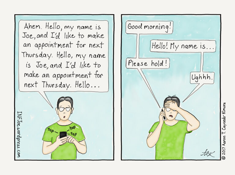 Introvert Phone Call 4 Funny Illustrated Books that Perfectly Capture the Introvert Life