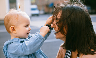 an introverted new mom and her daughter