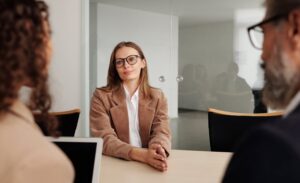an introvert at a job interview