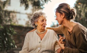 An INFJ helps an elderly woman
